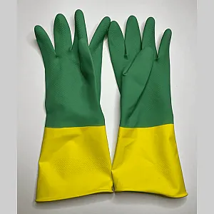 Перчатки хозяйственные BVB 8903125 двойной цвет размер L