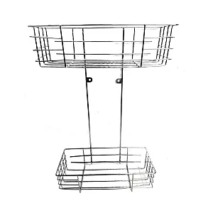 Полка для ванной Illu MUKM230518-10 2-х ярусная подвесная металл