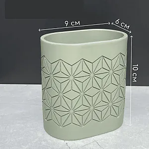 Стакан для ванной Illu YC411866 узор оливковый