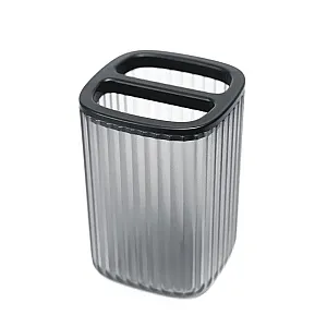 Стакан для щеток Bisk Brevik 90057 полупрозрачный черный