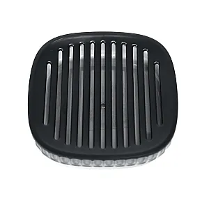 Мыльница Bisk Brevik 90059 полупрозрачная черная