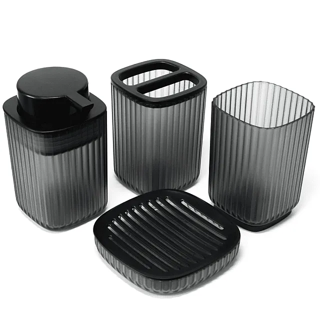 Мыльница Bisk Brevik 90059 полупрозрачная черная