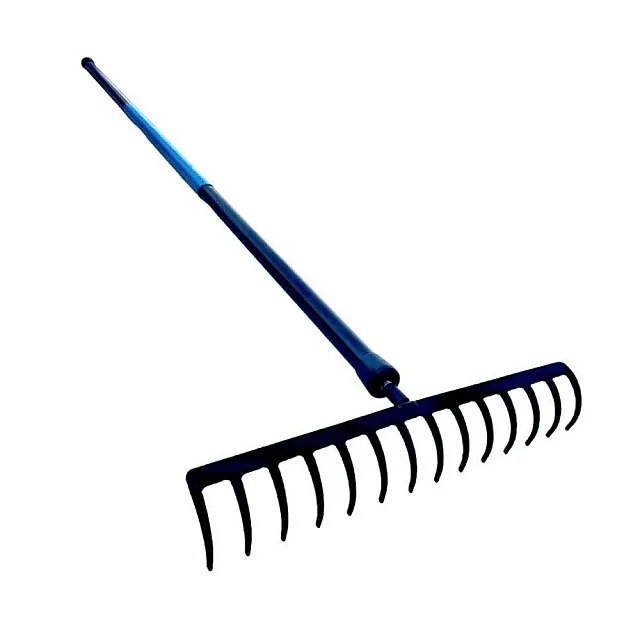 Грабли металлические КОМ Г14/МЧ с прямыми зубьями 14 зубьев черенок 1500 мм