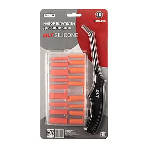 Набор шпателей DLT Silicone 1744 для силикона 18 насадок