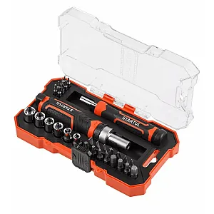 Отвертка реверсивная Startul Profi ST3095-31 с набором головок и бит 31 предмет