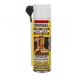 Пена монтажная Soudal Окна двери бытовая 300 мл