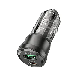 Автомобильное зарядное устройство Borofone BZ25A два порта PD38W + QC3.0 черный