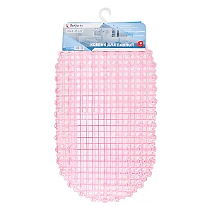 Коврик для ванной Perfecto Linea 22-683702 овал розовый 66*37см