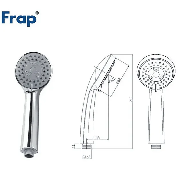 Душевая лейка Frap F01  хром 3 режима