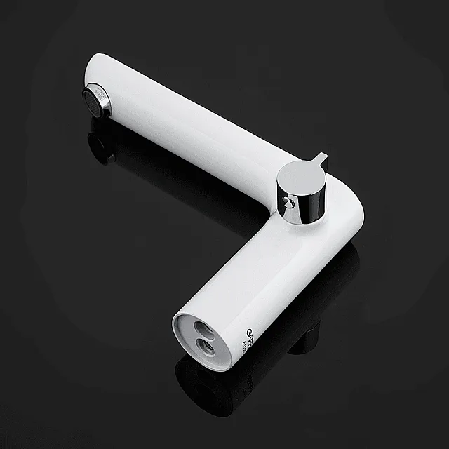 Смеситель для ванны Frap G1148 на 3 отверстия белый/хром врезной