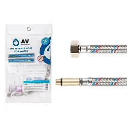 Подводка гибкая AV Engineering AVE202100 иголка длинная М10 - гайка 1/2