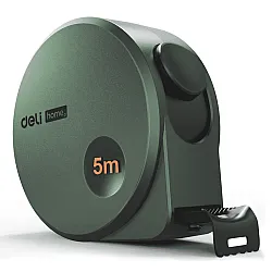 Рулетка Deli HS HT8519L 19 мм*5 м Soft Touch зеленый