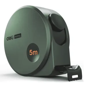 Рулетка Deli HS HT8519L Soft Touch зеленый 19 мм*5 м