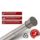 Карниз раздвижной Perfecto Linea 36-020102 алюминиевый сатиновый никель 2 м