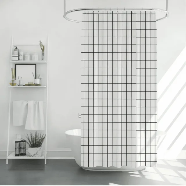 Шторка для ванной Perfecto Linea Harmony 36-118203 180*180 см клетка