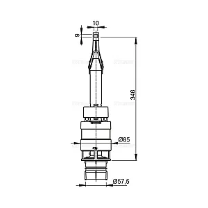 Сливной механизм Alcaplast A06 для системы инсталляции