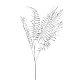 Украшение Koopman AAE324050 Ветка с листьями серебро 75 см