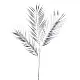 Украшение Koopman AAE324050 Ветка с листьями серебро 75 см