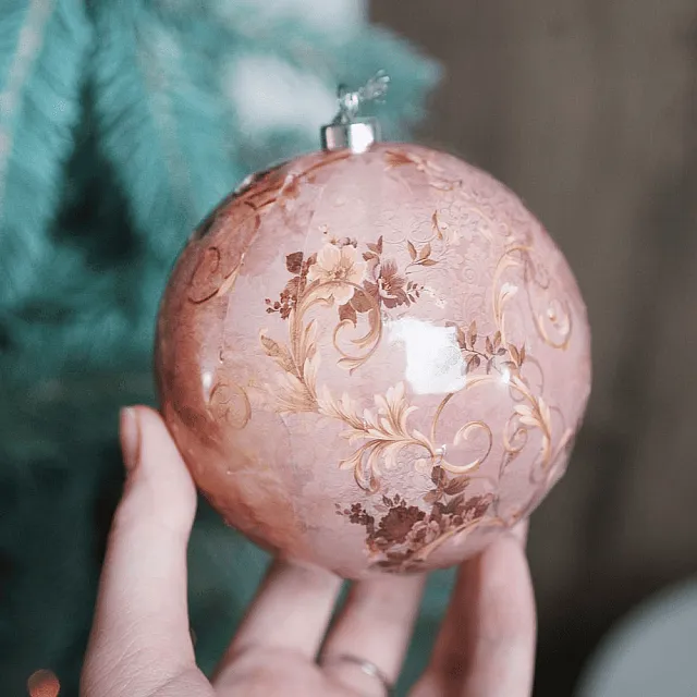 Шар елочный Koopman Chinese Decoupage APF478550 10 см