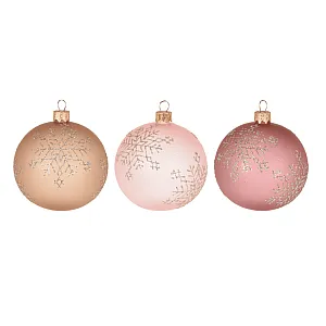 Шар елочный Snowflakes AVG113270 стеклянный 6 см